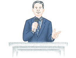 講演で話します